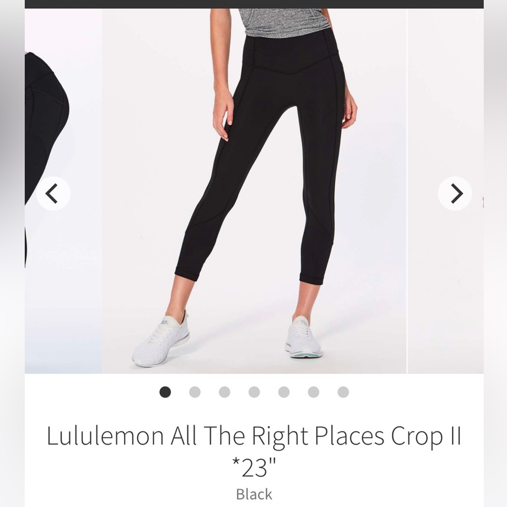 Lululemon Black Crop Leggings